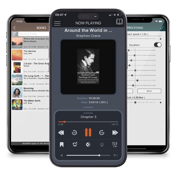 Download fo free audiobook Around the World in Eighty Days: “I see that it is by no means useless to travel, if a man wants to see something new” by Stephen Crane and listen anywhere on your iOS devices in the ListenBook app.