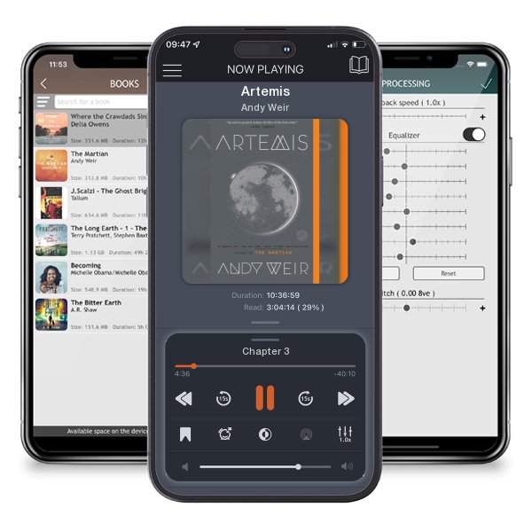 Download fo free audiobook Artemis by Andy Weir and listen anywhere on your iOS devices in the ListenBook app.