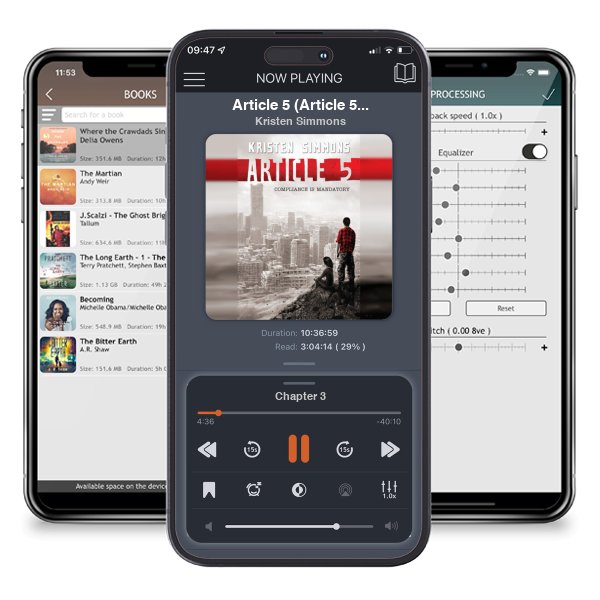Download fo free audiobook Article 5 (Article 5, #1) by Kristen Simmons and listen anywhere on your iOS devices in the ListenBook app.