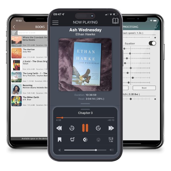 Download fo free audiobook Ash Wednesday by Ethan Hawke and listen anywhere on your iOS devices in the ListenBook app.