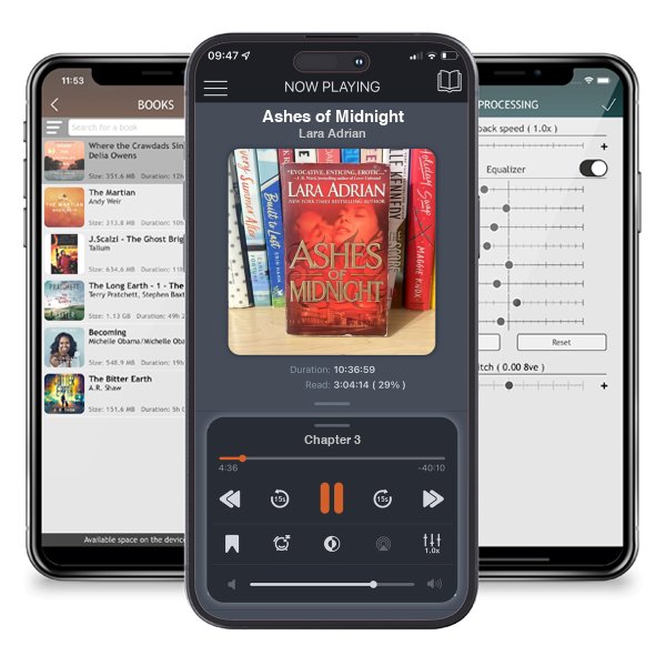 Download fo free audiobook Ashes of Midnight by Lara Adrian and listen anywhere on your iOS devices in the ListenBook app.