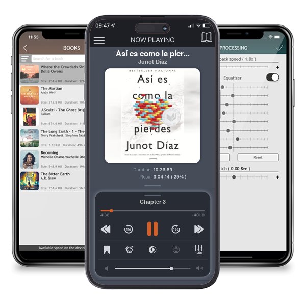 Descargar audiolibro gratis Así es como la pierdes (This Is How You Lose Her) by Junot Díaz y escuchar en cualquier lugar en sus dispositivos iOS en la aplicación ListenBook.