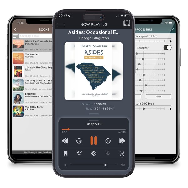 Download fo free audiobook Asides: Occasional Essays on Dogs, Food, Restaurants, Bars,... by George Singleton and listen anywhere on your iOS devices in the ListenBook app.