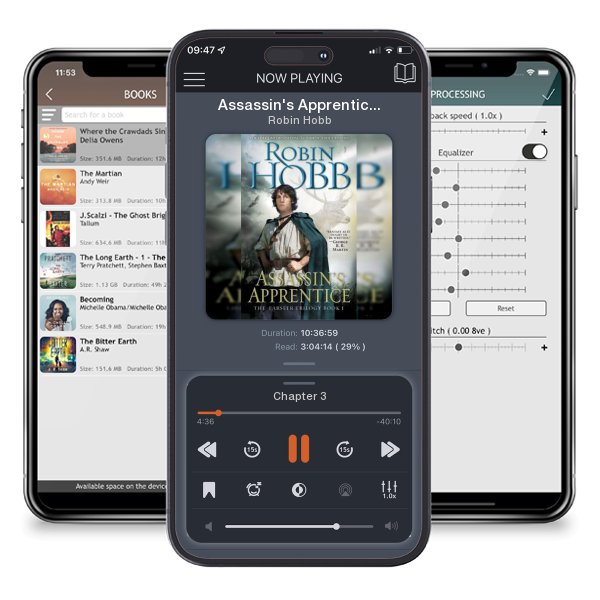 Download fo free audiobook Assassin's Apprentice: The Farseer Trilogy Book 1 by Robin Hobb and listen anywhere on your iOS devices in the ListenBook app.