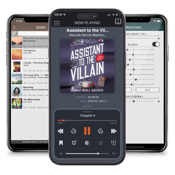 Download fo free audiobook Assistant to the Villain (Assistant to the Villain, #1) by Hannah Nicole Maehrer and listen anywhere on your iOS devices in the ListenBook app.