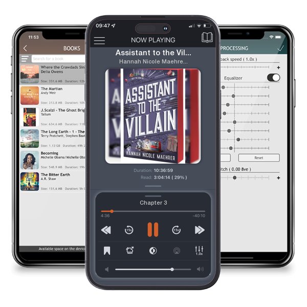 Download fo free audiobook Assistant to the Villain by Hannah Nicole Maehrer and listen anywhere on your iOS devices in the ListenBook app.