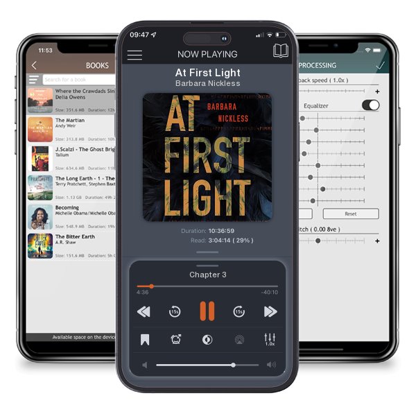 Download fo free audiobook At First Light by Barbara Nickless and listen anywhere on your iOS devices in the ListenBook app.