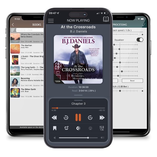 Download fo free audiobook At the Crossroads by B.J. Daniels and listen anywhere on your iOS devices in the ListenBook app.