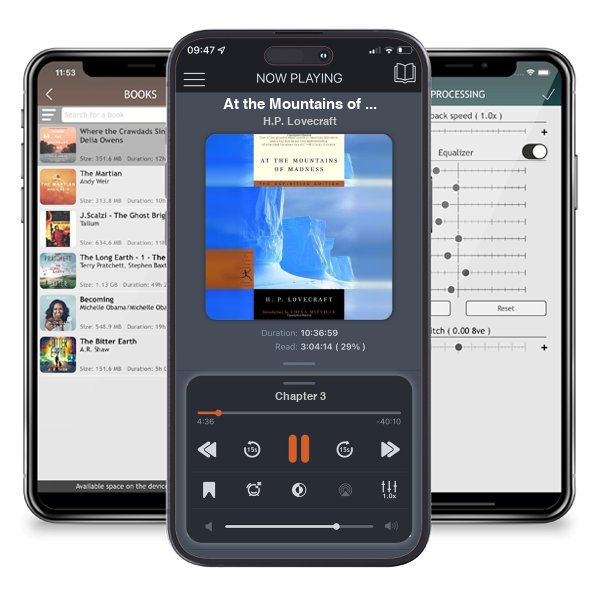 Download fo free audiobook At the Mountains of Madness by H.P. Lovecraft and listen anywhere on your iOS devices in the ListenBook app.