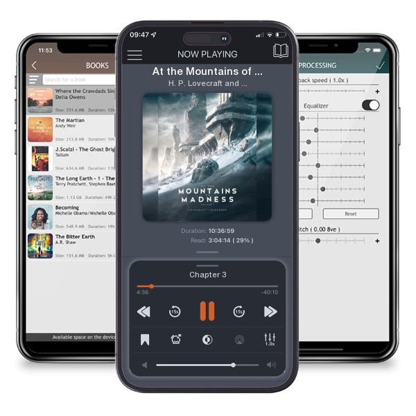 Download fo free audiobook At the Mountains of Madness Vol 1 by H. P. Lovecraft and François Baranger and listen anywhere on your iOS devices in the ListenBook app.