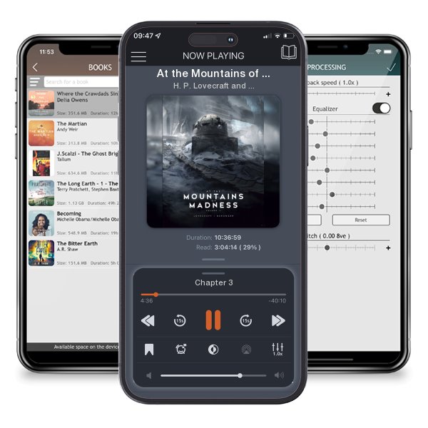 Download fo free audiobook At the Mountains of Madness Vol. 2 by H. P. Lovecraft and Francois Baranger and listen anywhere on your iOS devices in the ListenBook app.