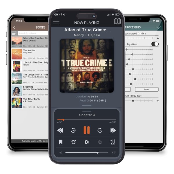 Download fo free audiobook Atlas of True Crime: A Worldwide Guide to Murderers and Thieves, Kidnappers and Con Men by Nancy J. Hajeski and listen anywhere on your iOS devices in the ListenBook app.