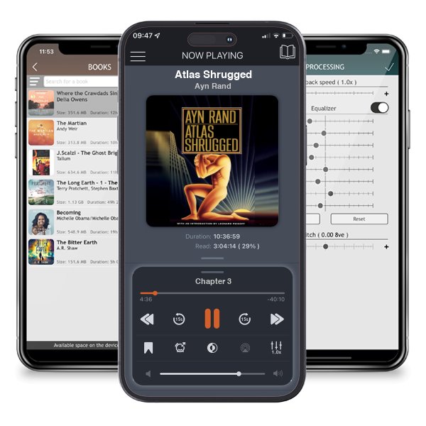 Download fo free audiobook Atlas Shrugged by Ayn Rand and listen anywhere on your iOS devices in the ListenBook app.