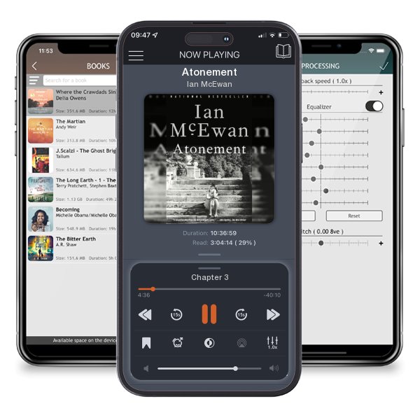 Download fo free audiobook Atonement by Ian McEwan and listen anywhere on your iOS devices in the ListenBook app.