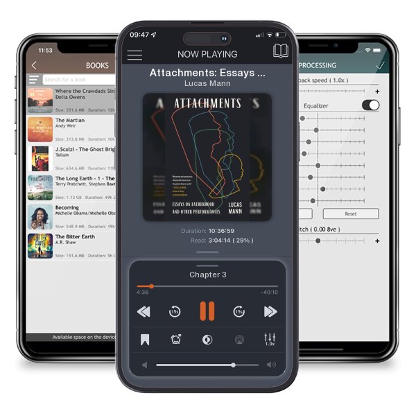 Download fo free audiobook Attachments: Essays on Fatherhood and Other Performances by Lucas Mann and listen anywhere on your iOS devices in the ListenBook app.