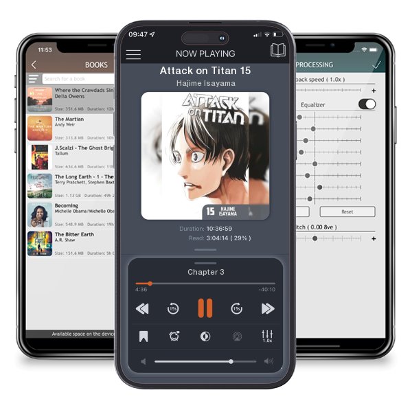 Download fo free audiobook Attack on Titan 15 by Hajime Isayama and listen anywhere on your iOS devices in the ListenBook app.