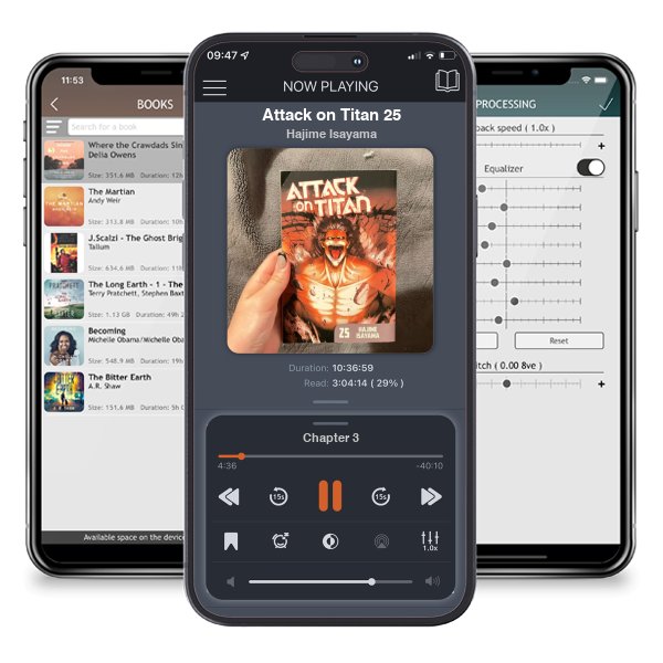 Download fo free audiobook Attack on Titan 25 by Hajime Isayama and listen anywhere on your iOS devices in the ListenBook app.