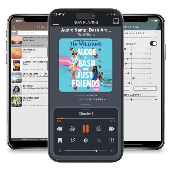 Download fo free audiobook Audre & Bash Are Just Friends by Tia Williams and listen anywhere on your iOS devices in the ListenBook app.