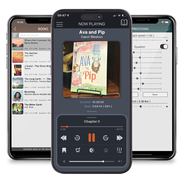 Download fo free audiobook Ava and Pip by Carol Weston and listen anywhere on your iOS devices in the ListenBook app.