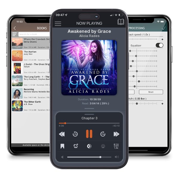 Download fo free audiobook Awakened by Grace by Alicia Rades and listen anywhere on your iOS devices in the ListenBook app.