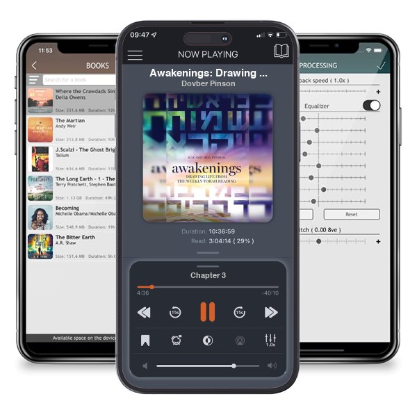 Download fo free audiobook Awakenings: Drawing Life from the Weekly Torah Reading by Dovber Pinson and listen anywhere on your iOS devices in the ListenBook app.