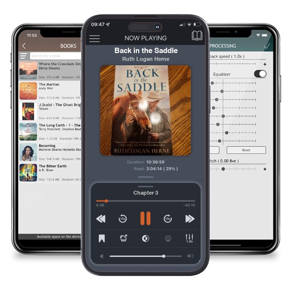 Download fo free audiobook Back in the Saddle by Ruth Logan Herne and listen anywhere on your iOS devices in the ListenBook app.