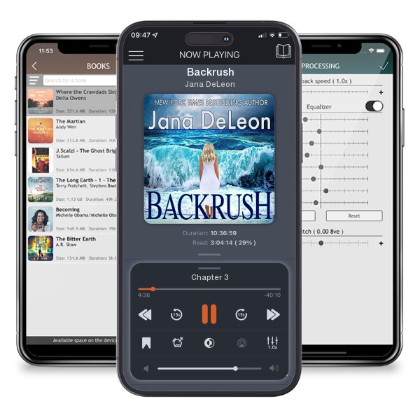 Download fo free audiobook Backrush by Jana DeLeon and listen anywhere on your iOS devices in the ListenBook app.
