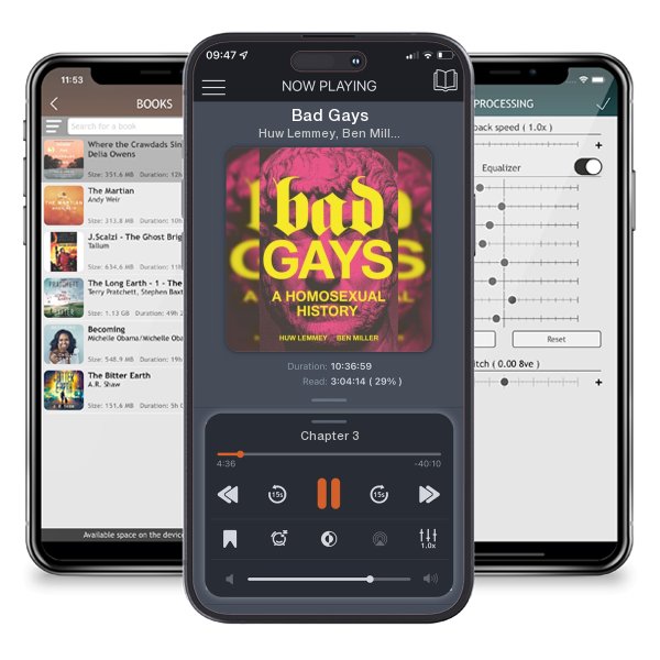 Download fo free audiobook Bad Gays by Huw Lemmey, Ben Miller and listen anywhere on your iOS devices in the ListenBook app.