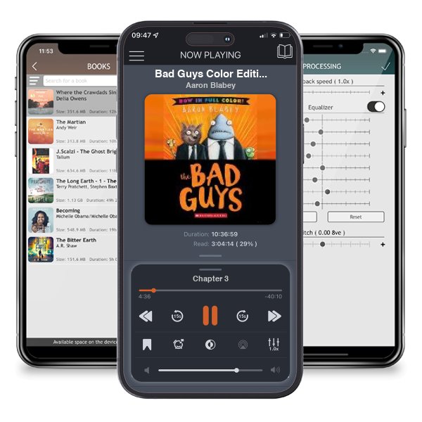 Download fo free audiobook Bad Guys Color Edition by Aaron Blabey and listen anywhere on your iOS devices in the ListenBook app.