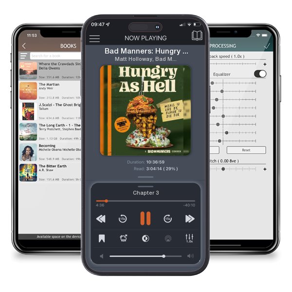 Download fo free audiobook Bad Manners: Hungry as Hell: Meals to Live By, Flavor to Die... by Matt Holloway, Bad Manners, et al. and listen anywhere on your iOS devices in the ListenBook app.