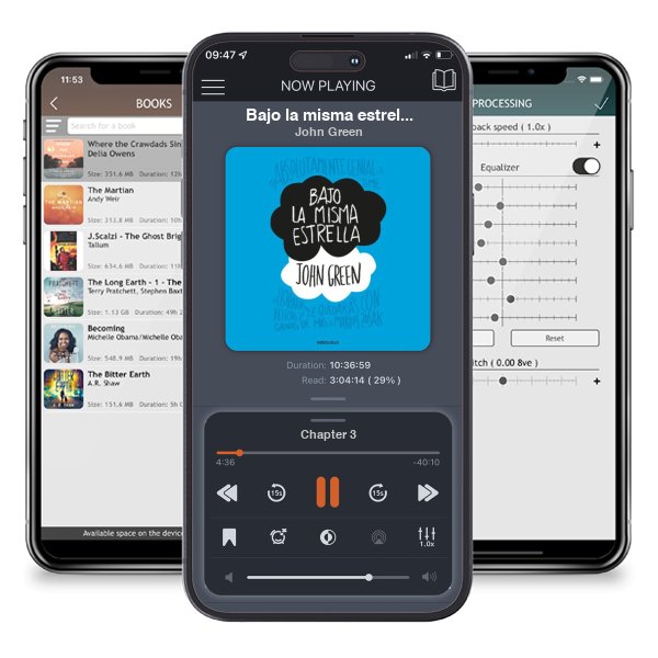 Descargar audiolibro gratis Bajo la misma estrella (The Fault in Our Stars) by John Green y escuchar en cualquier lugar en sus dispositivos iOS en la aplicación ListenBook.