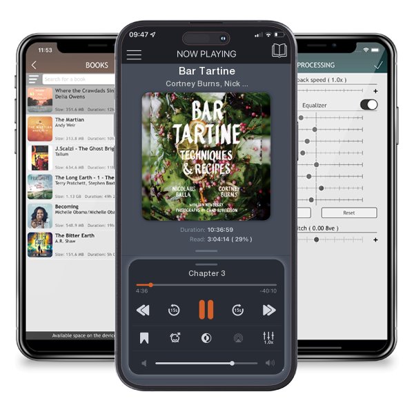 Download fo free audiobook Bar Tartine by Cortney Burns, Nick Balla, Jan Newberry and listen anywhere on your iOS devices in the ListenBook app.