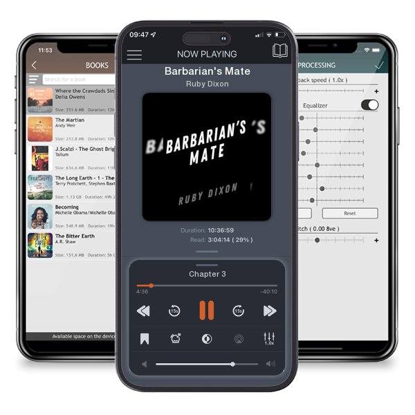 Download fo free audiobook Barbarian's Mate by Ruby Dixon and listen anywhere on your iOS devices in the ListenBook app.