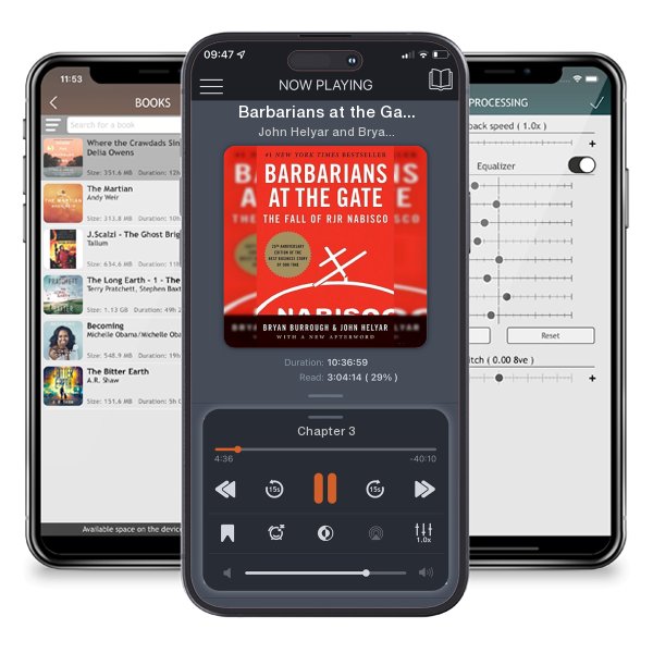 Download fo free audiobook Barbarians at the Gate: The Fall of RJR Nabisco by John Helyar and Bryan Burrough and listen anywhere on your iOS devices in the ListenBook app.