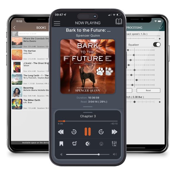 Download fo free audiobook Bark to the Future: A Chet & Bernie Mystery by Spencer Quinn and listen anywhere on your iOS devices in the ListenBook app.