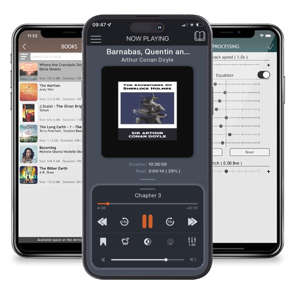 Download fo free audiobook Barnabas, Quentin and the Grave Robbers by Arthur Conan Doyle and listen anywhere on your iOS devices in the ListenBook app.