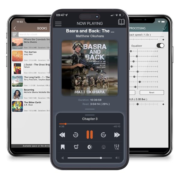 Download fo free audiobook Basra and Back: The Memoir of an Unlikely Infantryman in the Iraq War by Matthew Okuhara and listen anywhere on your iOS devices in the ListenBook app.