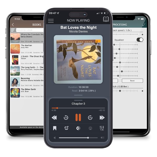 Download fo free audiobook Bat Loves the Night by Nicola Davies and listen anywhere on your iOS devices in the ListenBook app.