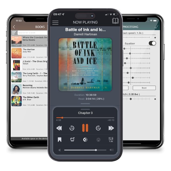 Download fo free audiobook Battle of Ink and Ice: A Sensational Story of News Barons,... by Darrell Hartman and listen anywhere on your iOS devices in the ListenBook app.