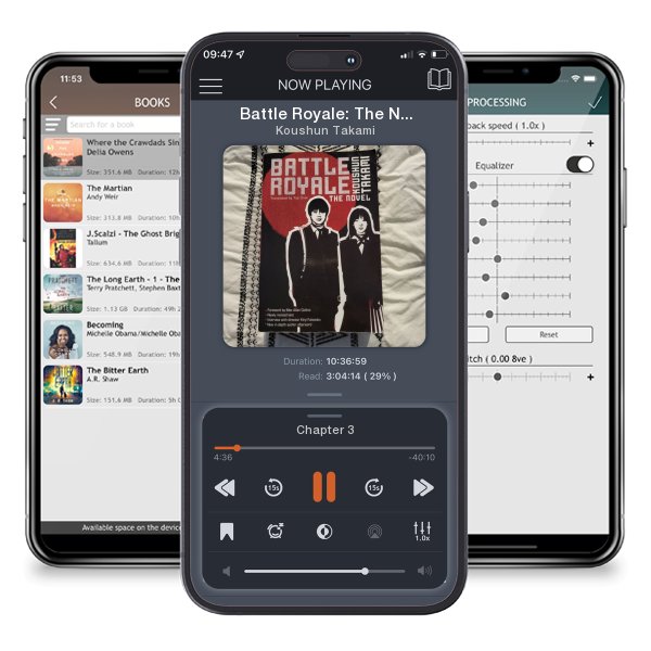 Download fo free audiobook Battle Royale: The Novel by Koushun Takami and listen anywhere on your iOS devices in the ListenBook app.