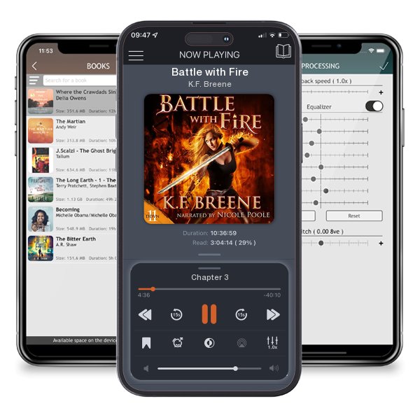 Download fo free audiobook Battle with Fire by K.F. Breene and listen anywhere on your iOS devices in the ListenBook app.