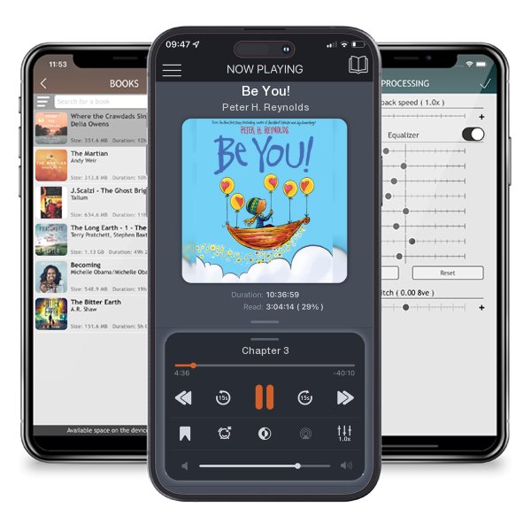 Download fo free audiobook Be You! by Peter H. Reynolds and listen anywhere on your iOS devices in the ListenBook app.