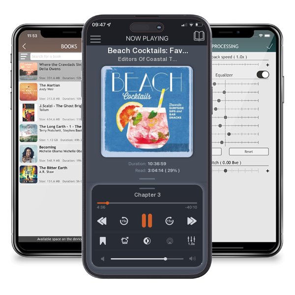 Download fo free audiobook Beach Cocktails: Favorite Surfside Sips and Bar Snacks by Editors Of Coastal The Editors of Coastal Living and listen anywhere on your iOS devices in the ListenBook app.
