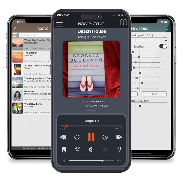 Download fo free audiobook Beach House by Georgia Bockoven and listen anywhere on your iOS devices in the ListenBook app.