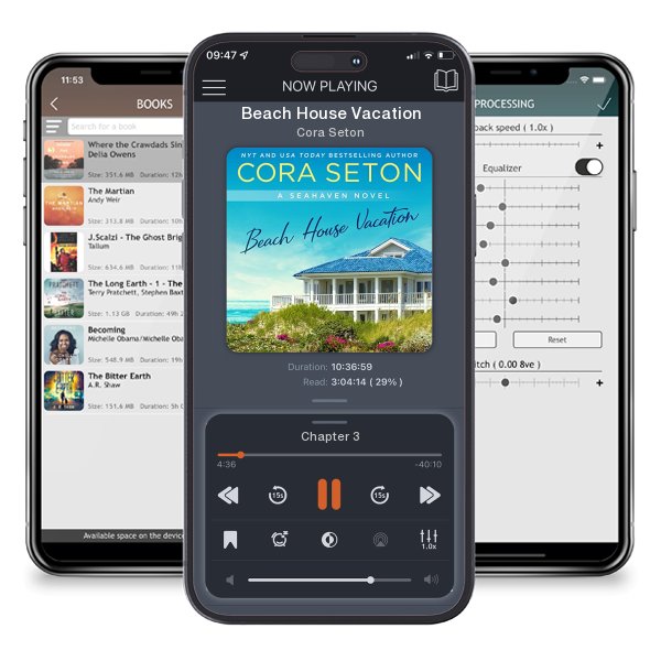 Download fo free audiobook Beach House Vacation by Cora Seton and listen anywhere on your iOS devices in the ListenBook app.