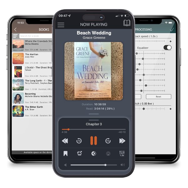 Download fo free audiobook Beach Wedding by Grace Greene and listen anywhere on your iOS devices in the ListenBook app.