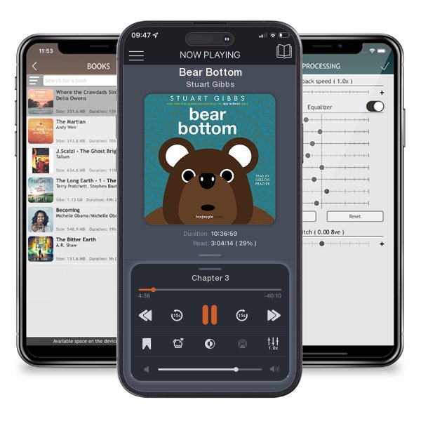 Download fo free audiobook Bear Bottom by Stuart Gibbs and listen anywhere on your iOS devices in the ListenBook app.