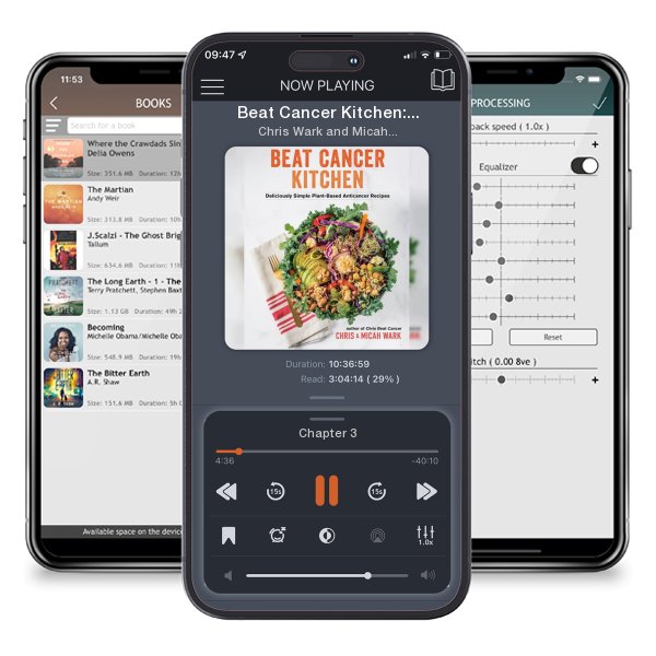 Download fo free audiobook Beat Cancer Kitchen: Deliciously Simple Plant-Based... by Chris Wark and Micah Wark and listen anywhere on your iOS devices in the ListenBook app.