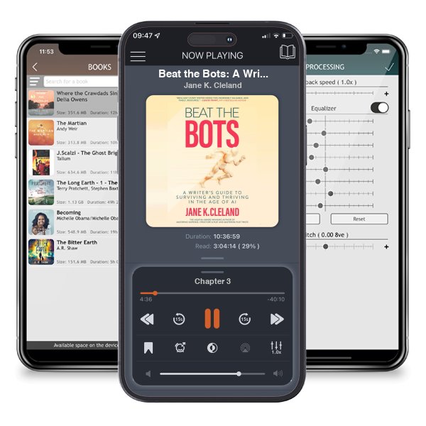 Download fo free audiobook Beat the Bots: A Writer\'s Guide to Surviving and Thriving in the Age of AI by Jane K. Cleland and listen anywhere on your iOS devices in the ListenBook app.