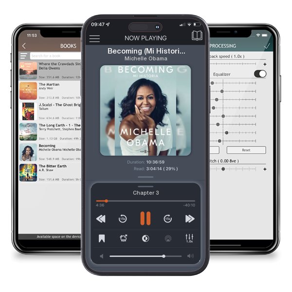 Download fo free audiobook Becoming (Mi Historia) by Michelle Obama and listen anywhere on your iOS devices in the ListenBook app.